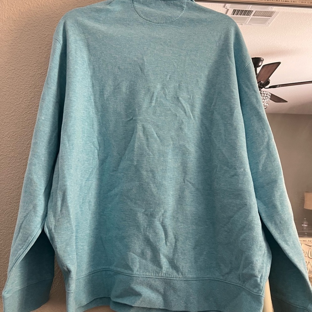 Polo by Ralph Lauren Men's Blue Quarter-Zip Sweater - Picture 4 of 4